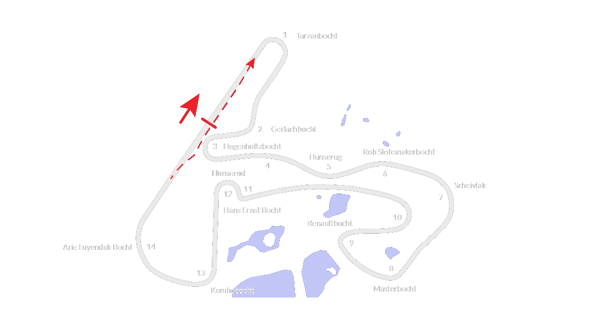 Plan toru Circuit Park Zandvoort — Grand Prix